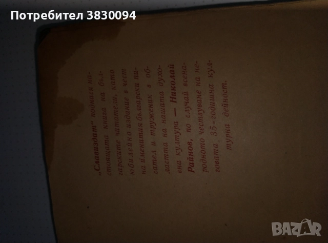Николай Райнов  Кръвожадни Роман, снимка 9 - Българска литература - 52965684