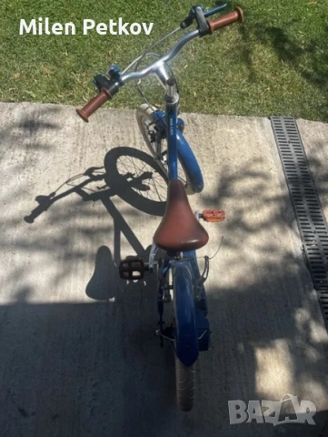 Детски алуминиев велосипед/колело BTWIN - 16” бели гуми, снимка 4 - Велосипеди - 53454662