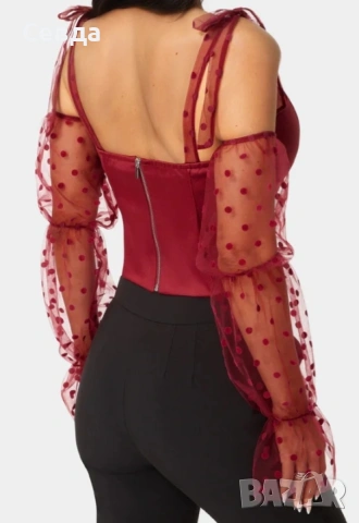 Бюстие, блуза, размер М - марка bebe, снимка 2 - Корсети, бюстиета, топове - 53100482