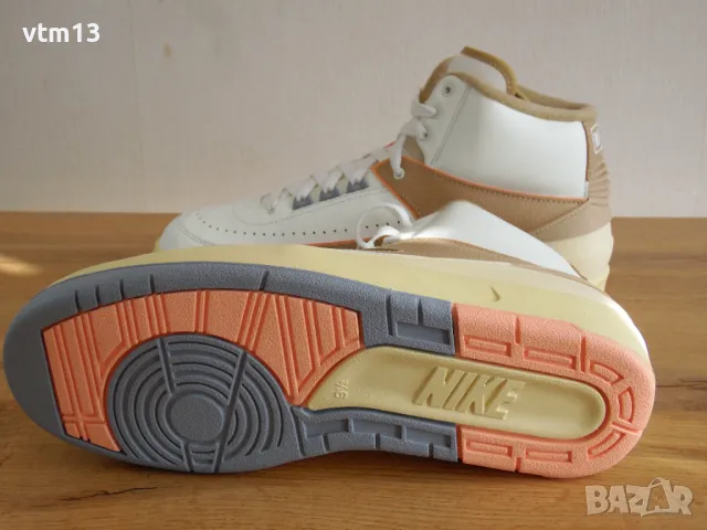 Нови! Nike Air Jordan 2 Retro Desert Sunset - 43 номер Оригинални!, снимка 4 - Маратонки - 50178378