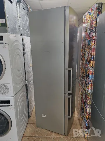 Иноксов комбиниран хладилник с фризер Сименс Siemens A +++ с две години гаранция! , снимка 9 - Хладилници - 55795574
