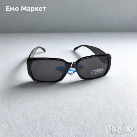 Слънчеви очила POLARIZED – трапецовиден стил с масивна рамка и висока защита, снимка 2 - Слънчеви и диоптрични очила - 50282014