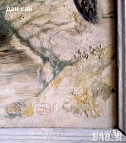 Зимни пейзажи Търново маслени бои подпис JB, снимка 6 - Картини - 48258497