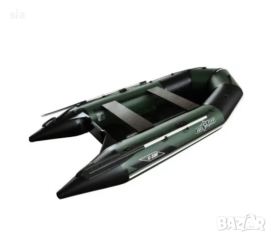 НАДУВАЕМА ЛОДКА AQUA-STAR С ТВЪРДО ДЪНО И КИЛ C-330 SLD, снимка 2 - Такъми - 53532526