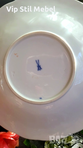 Колекционерска купа Meissen , снимка 9 - Антикварни и старинни предмети - 53845044