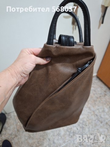 Дамска кожена раница, снимка 5 - Раници - 42568021