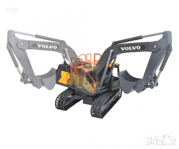 Dickie Toys Радиоуправляем минен багер Volvo 045020, Звукови и светлинни ефекти, Черен/Жълт, снимка 4 - Коли, камиони, мотори, писти - 36137910