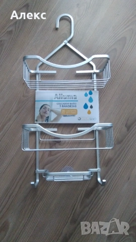 Алуминиева етажерка за баня 