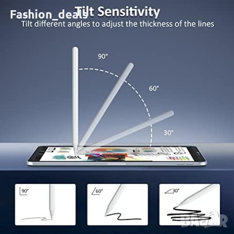 Нова Стилна химикалка за Apple iPad 2nd Gen Магнитно безжично зареждане, снимка 7 - Друга електроника - 41575253