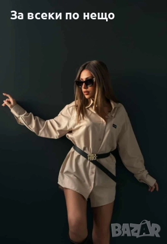 Дамска Риза С Дълъг Ръкав - 3 Налични Цвята Код I_165, снимка 3 - Ризи - 52264585