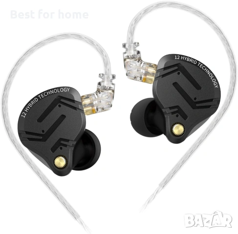 KZ ZS12 PRO X инхални мониторни слушалки, кабелни ,геймърски 