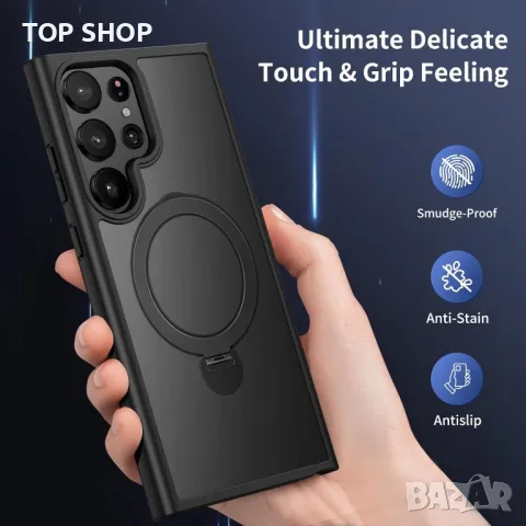 Aunote for MagSafe Магнитен калъф за Samsung S24 , черен, снимка 3 - Калъфи, кейсове - 49333109