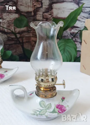 Порцеланови газени лампи , снимка 2 - Антикварни и старинни предмети - 56151995