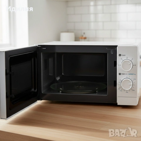 Микровълнова фурна MUHLER MO-5009 20L – 700W, механичен контрол, снимка 3 - Микровълнови - 53501351