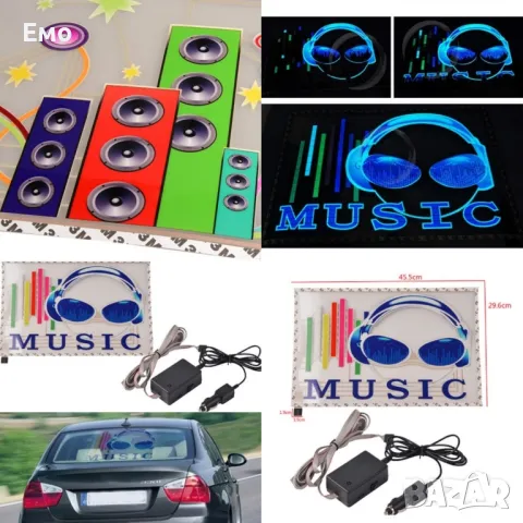 LED стикер за кола с уникално осветяване на задното стъкло на автомобила - CT153 и CT47