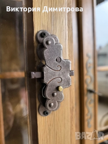 Ъглова витрина Антик , снимка 6 - Секции и витрини - 53611794