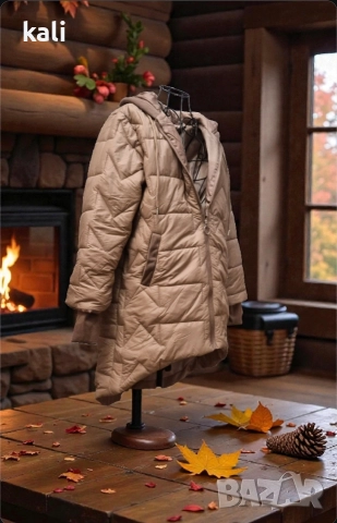 Есенно / Зимно яке , цвят Капучино, ново 