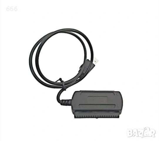 Адаптер, USB 2.0 към SATA и IDE, За HDD, DVD устройство, Със захранване и аксесоари, снимка 8 - Друга електроника - 53237465