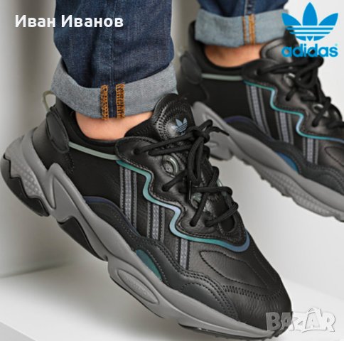 оригинални кожени маратонки ADIDAS OZWEEGO CORE BLACK номер 43 1/3, снимка 6 - Маратонки - 41497630