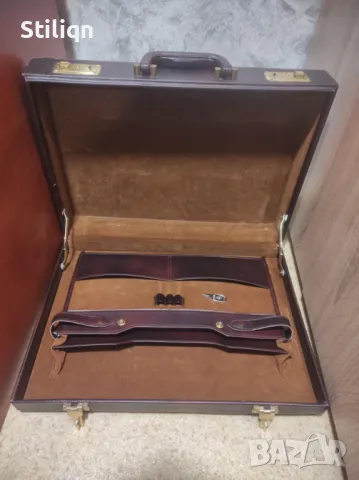 Кожен бизнес куфар, снимка 2 - Куфари - 49087628