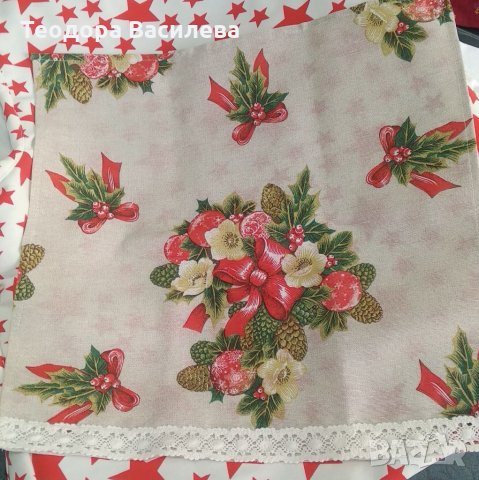 Коледен текстил - салфетки, снимка 7 - Декорация за дома - 34771597