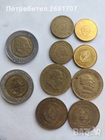 Монети Уругвай 