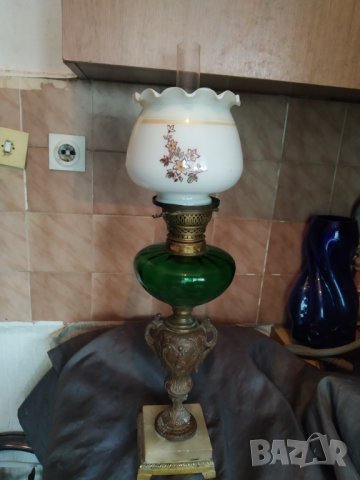 стара газова /газена/ лампа арт деко