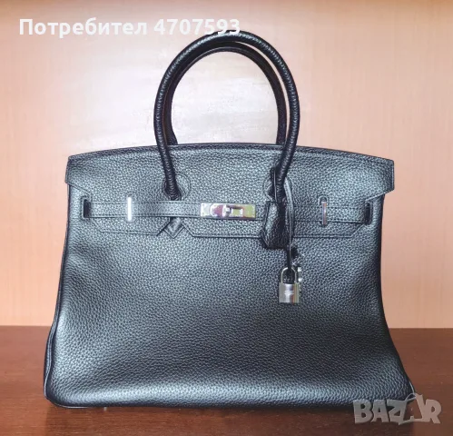 Дамска чанта -  клонинг на Hermès Birkin 35 Black 