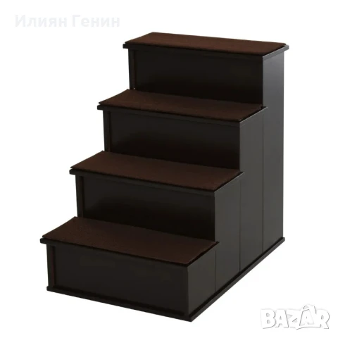 Стълби за домашни любимци PawHut, за кучета/котки, 4-стъпални, снимка 1