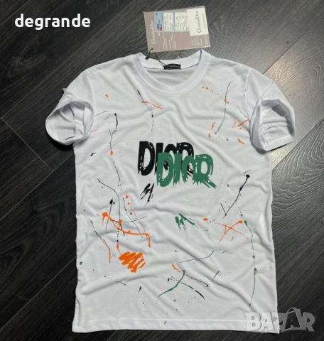 Мъжка Тениска Dior Бала и Черна , снимка 2 - Тениски - 53642732