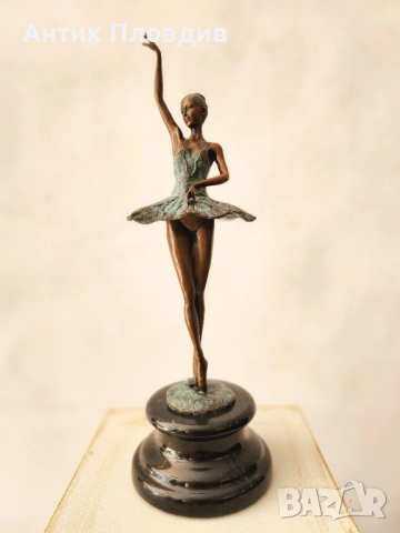 Бронзова статуетка балерина – Milo, France, снимка 9 - Статуетки - 51656588