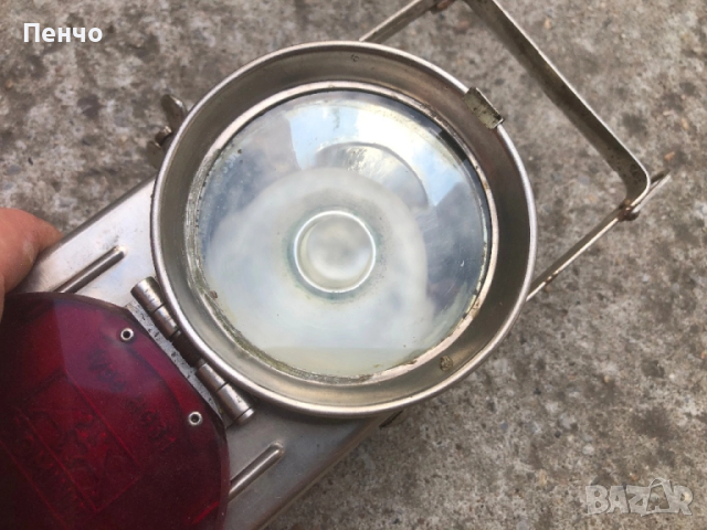 стара немска сигнална лампа /прожектор/ "DOMINIT"- WWII, снимка 6 - Антикварни и старинни предмети - 51548966