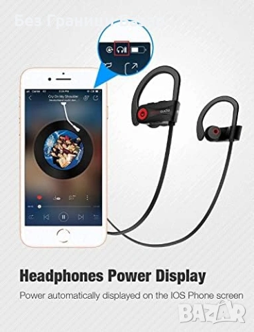 Нови Otium Bluetooth спортни слушалки IPX7 водоустойчиви 15 часа батерия, снимка 8 - Bluetooth слушалки - 53535797