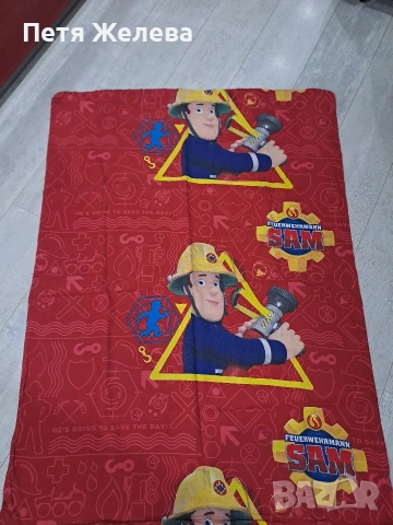 Детско спално бельо SAM FEUERWEHRMANN/оргинален/-100% памук , снимка 3 - Спално бельо и завивки - 53424341