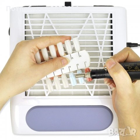 3192 Мощен прахоуловител с филтър за маникюр, педикюр, нокти, снимка 11 - Продукти за маникюр - 35793283