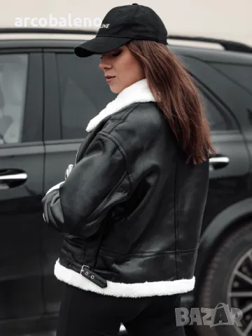 Дамско кожено яке SHEREB, 3цвята , снимка 5 - Якета - 47710028