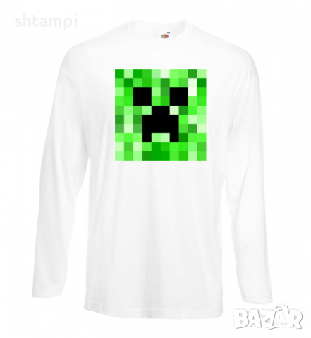 Мъжка тениска Creeper Face 2,Minecraft,Игра,Забавление,подарък,Изненада,Рожден Ден., снимка 16 - Тениски - 36492770