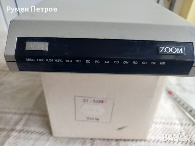 Ретро телефонен модем V34 ZOOM., снимка 8 - Антикварни и старинни предмети - 40506537