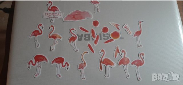 Стикери фламинго и перца, снимка 6 - Други - 35934159