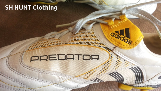 Adidas PREDATOR Football Leather Boots Размер EUR 43 1/3 / UK 9 бутонки естествена кожа 199-14-S, снимка 9 - Футбол - 52246614