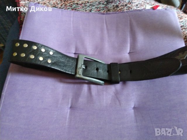 Колан марков на Армани 113см на 42мм естествена кожа