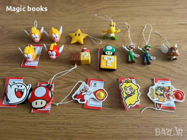 Супер Марио Super Mario киндер фигурки, снимка 2 - Колекции - 53304266