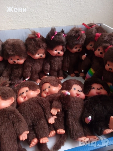 💖Оригинални японски кукли Monchhichi Sekiguchi Мончичи маймунки, снимка 9 - Плюшени играчки - 48265407