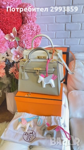 Чанта Кели*ЕРМЕС 25см*Hermes Kelly Mini*Epsom Leather Gold Hardware, снимка 5 - Чанти - 53644303