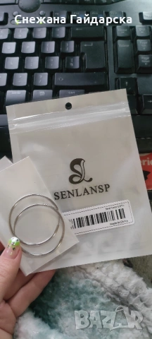 Обеци тип халка от неръждаема стомана, снимка 3 - Обеци - 53121165