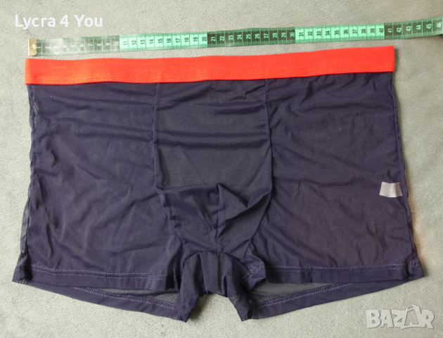 XL/2XL мъжки тъмносини тюлени боксерки с червен ластик, снимка 3 - Бельо - 44789249