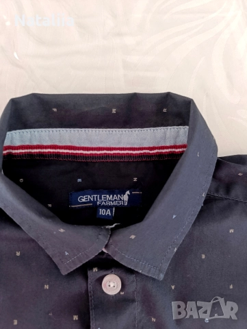 Стилна риза Gentleman Farmer – 10 г. / 134–140 см, снимка 4 - Детски ризи - 52828275