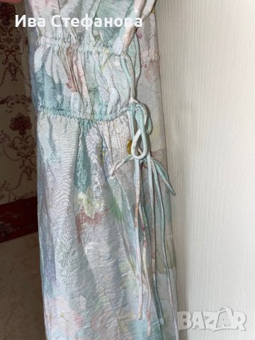 Нова разкошна XL елегантна ежедневна удобна рокля флорален десен нежни цветя , снимка 9 - Рокли - 41674883