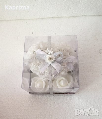 Сърце от рози с панделка в подаръчна кутия, снимка 3 - Романтични подаръци - 34210904