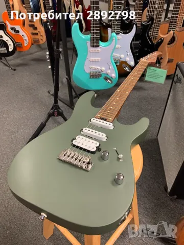 Harley Benton Fusion iii, olive matte finish, снимка 2 - Китари - 48850781